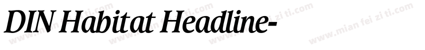 DIN Habitat Headline字体转换